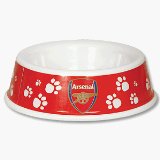 Home Win Ltd OFFICIAL ARSENAL F.C CREST DOG FOOD BOWL