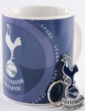 OFFICIAL TOTTENHAM HOTSPUR FC CERAMIC MUG AND KEYRING GIFT SET