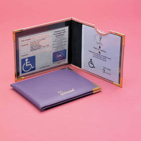 Homecraft Rolyan Pink Coloured Blue Badge and