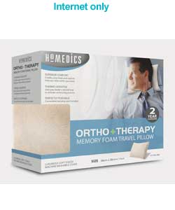 Homedics Ortho Memory Foam Travel Pillow