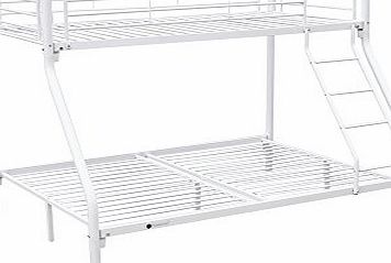 Homegear Triple Sleeper Metal Bunk Bed White