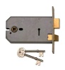 124mm Mortice Lock 3 Lever Satin Chrome