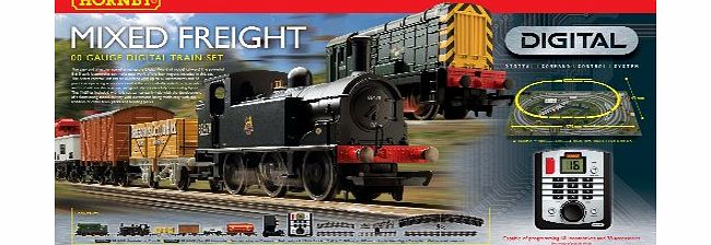 Hornby Hobbies Ltd Hornby R1126 Mixed Freight 00 Gauge DCC Electric Train Set