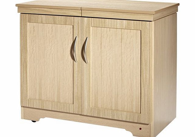 Hostess 6244NO Gourmet Trolley, Natural Oak