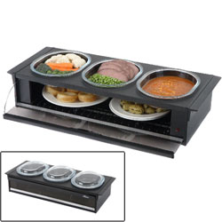 hostess Heated Side Server - Black HO392BL