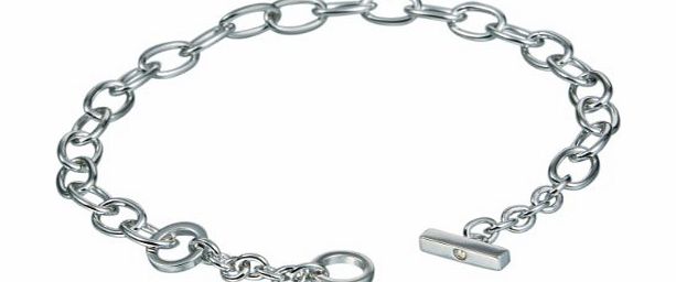 Hot Diamonds Diamond Charm Bracelet, Sterling Silver, 0.01 Carat Diamond Weight, Model DL062, by Hot Diamonds