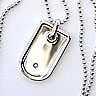 Hot Diamonds Menand#039;s Silver Tag Pendant