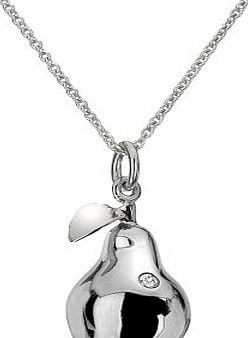 Silver Pear Pendant