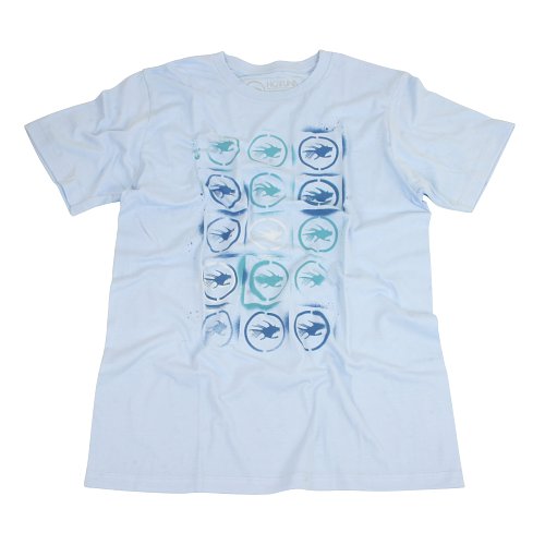 Mens Hot Tuna Stencil Tee Light Blue