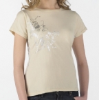 Womens Hidden T-Shirt Cream