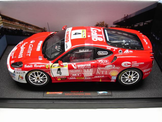 Hot Wheels Elite Ferrari F430 Motor #4 Italian Champion 2006