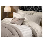 5* Duvet Satin Stripe Set King Beige