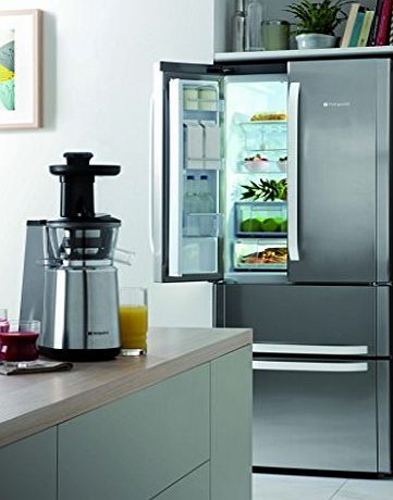 Hotpoint FFU4DX Four Door Frost Free Freestanding Fridge Freezer - Stainless Steel