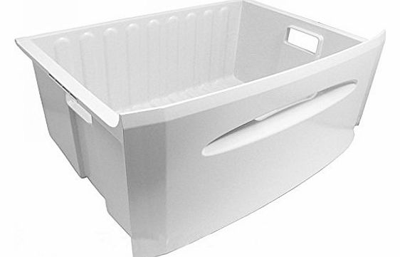 Hotpoint Fridge Freezer Drawer Basket Plastic Box Tray (White)