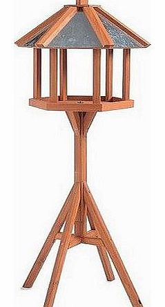 House of Animals Bird Table Pavilion Wooden House Free Standing Wild Garden Birds Renewable Wood