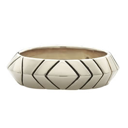 House Of Harlow Palladium Plated Medium Stack Ring
