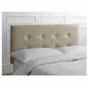 Hove Double Velvet Headboard, Cream