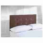 Hove Double Velvet Headboard, Fudge