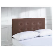 Hove King Velvet Headboard, Fudge