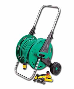 Hozelock Hose Cart with Hose and Fittings