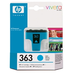 HP Cyan Inkjet Cartridge No. 363