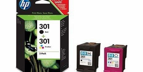 HP Hewlett-Packard (HP) Original 301 Black amp; Colour Ink Cartridge - Standard capacity