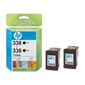 HP No 338 2pk blck cartridges