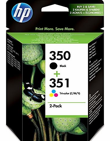 Original 350/351 Combo-Pack Inkjet Print Cartridges (Black/Tri-colour)