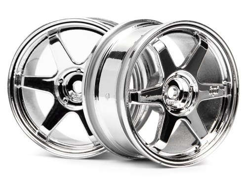 Hpi TE37 Wheel 26mm Chrome (0mm Offset)