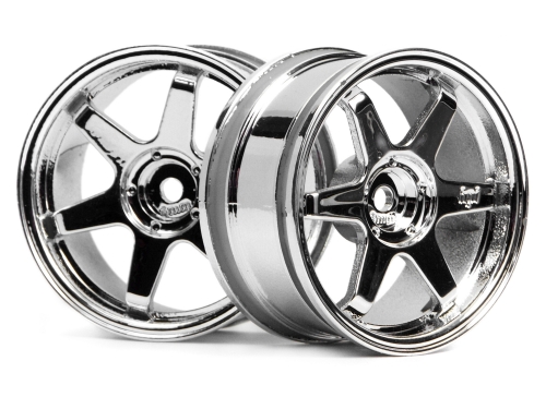 Hpi TE37 Wheel 26mm Chrome (6mm Offset)