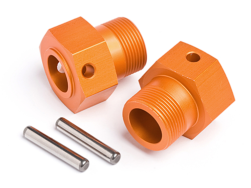 HPi Wheel Hex Hub 24x27mm Orange (2Pcs) Baja 5B SS