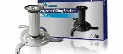 HQ TVS-HQ-PRO01S Tiltable and Rotatable Projector Ceiling Bracket - Silver / Black