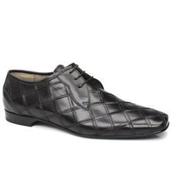 Hudson Male Dagger Weave Leather Upper in Black, Brown