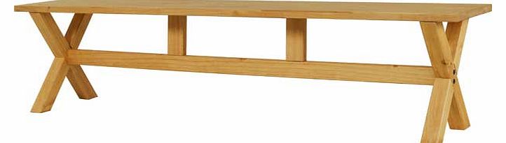 Hudson Pine Cross Leg Bench