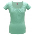 Hug Short Sleeve Scoop Neck Top Green