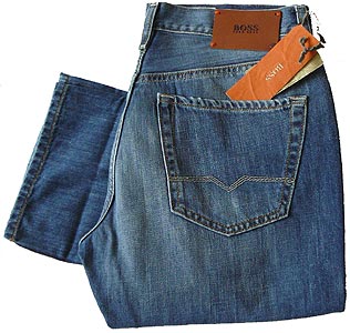 Boss - HB25 Dirty-wash Jeans Leg: 34`nd#39;