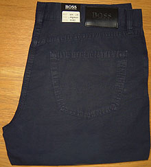 Boss - Navy and#39;Arkansasand39; Cotton Jeans Leg: 34