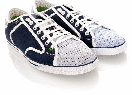 Hugo Boss Green Pioneer Trainers In Navy