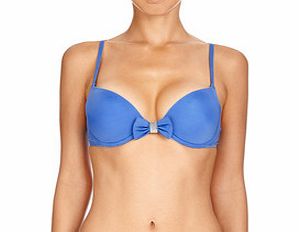 Huit Flashy Jelly blue padded bikini top