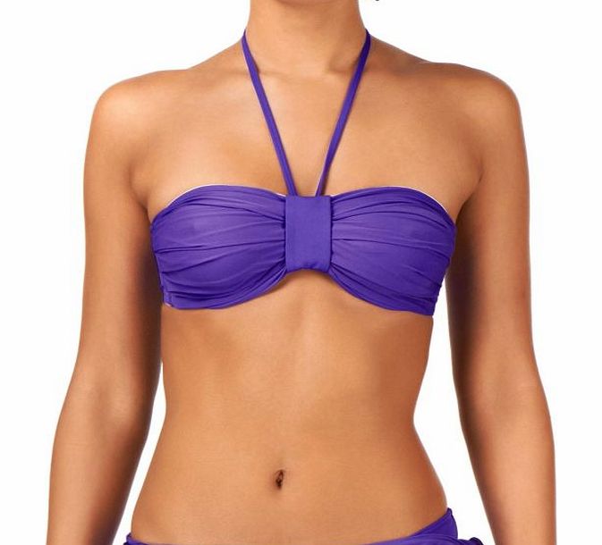 Huit Womens Huit Florida Doll Bandeau Bikini Top -