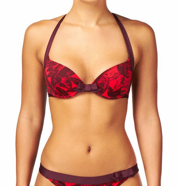 Huit Womens Huit Tropic Toffy Cupped Bikini Top -