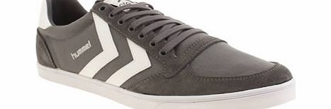 Hummel Grey Slimmer Stadil Low Trainers