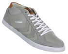 Hummel One Way Denim Grey Canvas Trainers