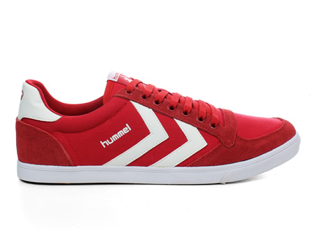 Hummel Slimmer Stadil Low Red/White Canvas