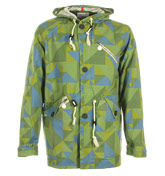 Mirillo Washed Green Hooded Jacket