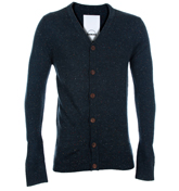 Navy Flecked Cardigan