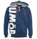 Navy Full Zip Hooded Sweatshirt