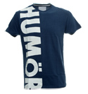 Navy T-Shirt with White Logo