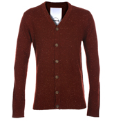 Russet Brown Flecked Cardigan