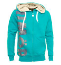 Turquoise Full Zip Hooded Sweatshirt